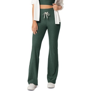 image:imageODODOS Womens Drawstring Tie Flared Pants High Waist Bootcut Workout Yoga Pants  30  32 InseamAspen Heather