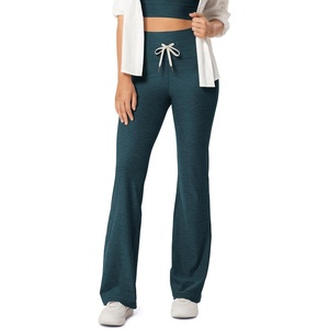image:imageODODOS Womens Drawstring Tie Flared Pants High Waist Bootcut Workout Yoga Pants  30  32 InseamNavy Heather