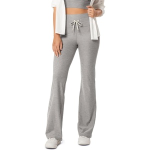 image:imageODODOS Womens Drawstring Tie Flared Pants High Waist Bootcut Workout Yoga Pants  30  32 InseamSilver Heather