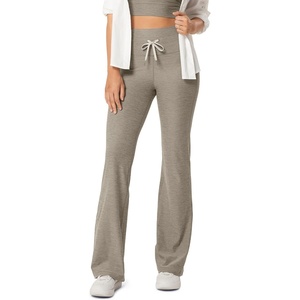 image:imageODODOS Womens Drawstring Tie Flared Pants High Waist Bootcut Workout Yoga Pants  30  32 InseamWarm Grey Heather