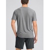 image:imageODODOS Mens AllDay Comfort TShirt  odSTRATUM Tech Tee Ultra Soft Moisture Wicking UPF 50 Performance Ascent SeriesGrey Heather