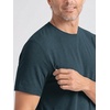 image:imageODODOS Mens AllDay Comfort TShirt  odSTRATUM Tech Tee Ultra Soft Moisture Wicking UPF 50 Performance Ascent SeriesNavy Heather