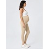 image:imageODODOS Womens Maternity Leggings 25  Buttery Soft Over The Belly Pregnancy Lounge Yoga PantsBeige