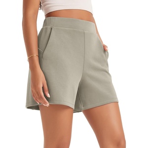 image:imageODODOS Modal Soft Relaxed Shorts with Pockets for Women High Wasit Casual ShortsKhaki