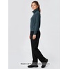 image:imageODODOS Womens Stand Collar Full Zip Jacket  Ultra Soft odSTRATUM Tech Everyday Performance Outerwear with Pockets UPF 50Navy Heather