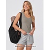 image:imageODODOS Womens Performance Scoop Neck Tank Top  Ultra Soft odSTRATUM Tech Fitted Sleeveless ShirtsWarm Grey Heather