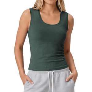 image:imageODODOS Womens Performance Scoop Neck Tank Top  Ultra Soft odSTRATUM Tech Fitted Sleeveless ShirtsAspen Heather