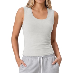 image:imageODODOS Womens Performance Scoop Neck Tank Top  Ultra Soft odSTRATUM Tech Fitted Sleeveless ShirtsSalt Heather