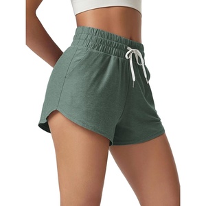 image:imageODODOS Womens Performance Shorts Ultra Soft odSTRATUM Tech Mid Rise Relaxed Shorts with Pocket 3 Inseam Moisture WickingAgate Green Heather