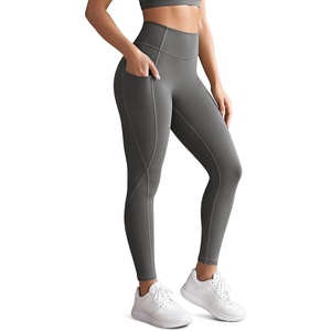image:imageODODOS Womens Hidden Scrunch Butt Lifting Compression Leggings with Pocket 25  27 No Front Seam Tummy Control Yoga PantsCharcoal