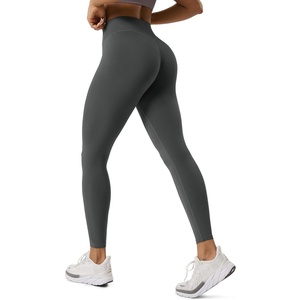 image:imageODODOS Hidden Scrunch Butt Lifting Crossover Leggings for Women  25  27  29 No Front Seam High Waist Yoga PantsCharcoal