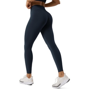 image:imageODODOS Hidden Scrunch Butt Lifting Crossover Leggings for Women  25  27  29 No Front Seam High Waist Yoga PantsDeep Navy