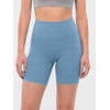 image:imageODODOS Womens Performance Biker Shorts 4  6  Ultra Soft ODSTRATUM Tech High Waist Workout Yoga ShortsWashed Denim Heather