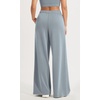 image:imageODODOS Womens Modal Soft Extra Wide Leg Pants with Pockets Drawstring High Waist PullOn Casual Pants  2729Grey Blue