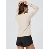 image:imageODODOS Womens AllDay Comfort Long Sleeve Crewneck Tee  odSTRATUM TechEcru Heather