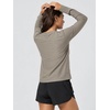 image:imageODODOS Womens AllDay Comfort Long Sleeve Crewneck Tee  odSTRATUM TechWarm Grey Heather