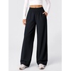 image:imageODODOS Womens Featherlight Wide Leg Pant  Elastic High Waist Relaxed Lounge Pants with Pockets  29  31 InseamDeep Navy