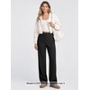 image:imageODODOS Womens HighRise StraightLeg Trouser Tailored Stretch Work PantsBlack