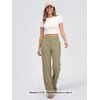 image:imageODODOS Womens HighRise StraightLeg Trouser Tailored Stretch Work PantsSheer Oak