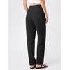 image:imageODODOS Womens HighRise Tapered Trouser Tailored Stretch Work PantsBlack