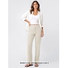 image:imageODODOS Womens HighRise Tapered Trouser Tailored Stretch Work PantsIvory