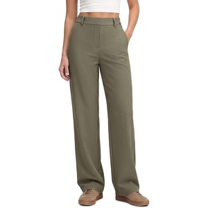 image:imageODODOS Womens HighRise StraightLeg Trouser Tailored Stretch Work PantsMorel