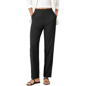 image:imageODODOS Womens HighRise Tapered Trouser Tailored Stretch Work PantsBlack