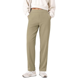image:imageODODOS Womens HighRise Tapered Trouser Tailored Stretch Work PantsSheer Oak