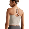 image:imageODODOS Womens Slim Racerback Cropped Tank  odSTRATUM Tech Sports Bra Ultra Soft UPF 50 Cami Top with Builtin BraMocha Heather