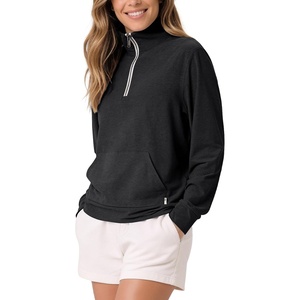 image:imageODODOS Womens Half Zip Sweatshirts  Ultra Soft odSTRATUM Tech PulloverBlack Heather