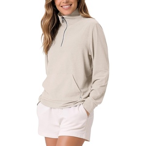 image:imageODODOS Womens Half Zip Sweatshirts  Ultra Soft odSTRATUM Tech PulloverEcru Heather