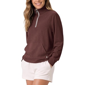 image:imageODODOS Womens Half Zip Sweatshirts  Ultra Soft odSTRATUM Tech PulloverJava Heather