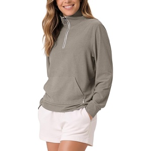 image:imageODODOS Womens Half Zip Sweatshirts  Ultra Soft odSTRATUM Tech PulloverWarm Grey Heather