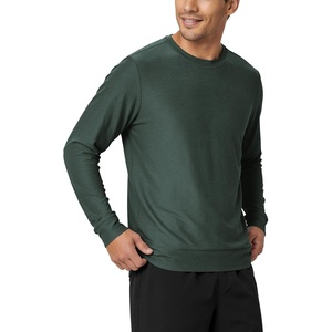 image:imageODODOS Mens Performance Long Sleeve Crewneck TShirt  odSTRATUM Tech TeeAspen Heather