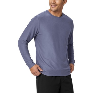 image:imageODODOS Mens Performance Long Sleeve Crewneck TShirt  odSTRATUM Tech TeeCosmic Heather