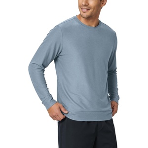 image:imageODODOS Mens Performance Long Sleeve Crewneck TShirt  odSTRATUM Tech TeeDusty Blue Heather