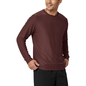 image:imageODODOS Mens Performance Long Sleeve Crewneck TShirt  odSTRATUM Tech TeeJava Heather