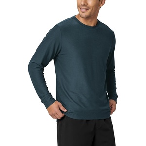 image:imageODODOS Mens Performance Long Sleeve Crewneck TShirt  odSTRATUM Tech TeeNavy Heather
