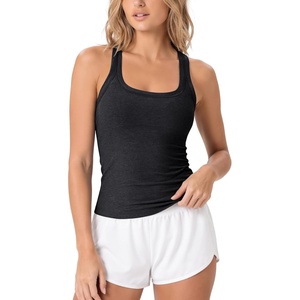 image:imageODODOS Womens Performance Racerback Tank  Ultra Soft odSTRATUM Tech TopBlack Heather
