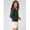 image:imageODODOS Womens Drapey Boat Neck Long Sleeve Shirt Ultra Soft Stratum TechAspen Heather