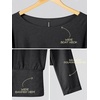 image:imageODODOS Womens Drapey Boat Neck Long Sleeve Shirt Ultra Soft Stratum TechBlack Heather