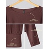 image:imageODODOS Womens Drapey Boat Neck Long Sleeve Shirt Ultra Soft Stratum TechJava Heather