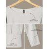 image:imageODODOS Womens Drapey Boat Neck Long Sleeve Shirt Ultra Soft Stratum TechSalt Heather