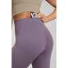 image:imageODODOS Womens Crossover Flare Leggings with Back Pocket Buttery Soft V High Waist Lounge Casual Bootcut Yoga PantsAsh Violet