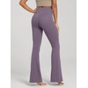 image:imageODODOS Womens Crossover Flare Leggings with Back Pocket Buttery Soft V High Waist Lounge Casual Bootcut Yoga PantsAsh Violet