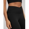 image:imageODODOS Womens Crossover Flare Leggings with Back Pocket Buttery Soft V High Waist Lounge Casual Bootcut Yoga PantsBlack
