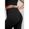 image:imageODODOS Womens Crossover Flare Leggings with Back Pocket Buttery Soft V High Waist Lounge Casual Bootcut Yoga PantsBlack