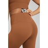 image:imageODODOS Womens Crossover Flare Leggings with Back Pocket Buttery Soft V High Waist Lounge Casual Bootcut Yoga PantsCaramel