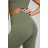 image:imageODODOS Womens Crossover Flare Leggings with Back Pocket Buttery Soft V High Waist Lounge Casual Bootcut Yoga PantsDark Olive