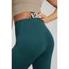 image:imageODODOS Womens Crossover Flare Leggings with Back Pocket Buttery Soft V High Waist Lounge Casual Bootcut Yoga PantsForest Teal